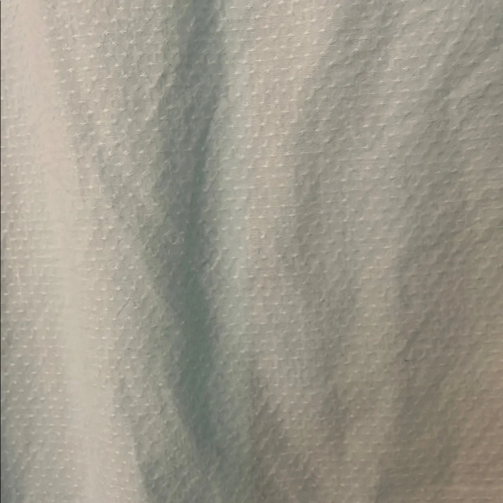 Croft & Barrow  3/4 Sleeve Aqua Textured Shirt - Picture 7 of 7